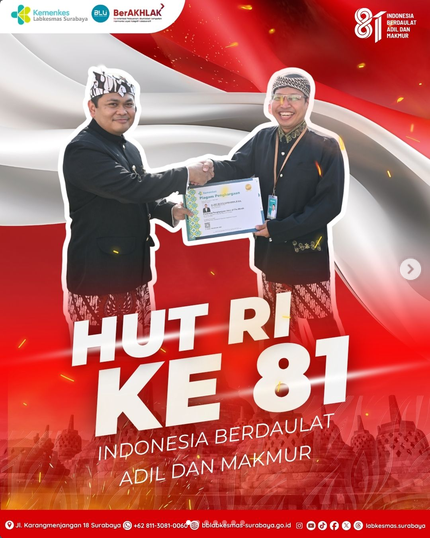 SEMANGAT KEMERDEKAAN DI LABKESMAS SURABAYA